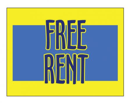 Free Rent sign image