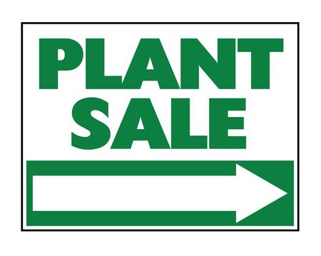 Plant Sale Directional sign image