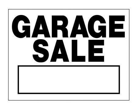 Garage Sale sign image