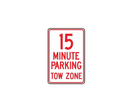 15 Minute parking sign image