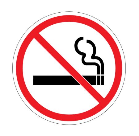 No Smoking decal image