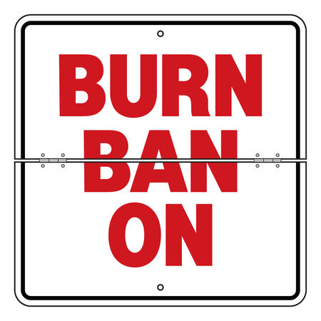 Folding Burn Ban On 18 x 18 sign image