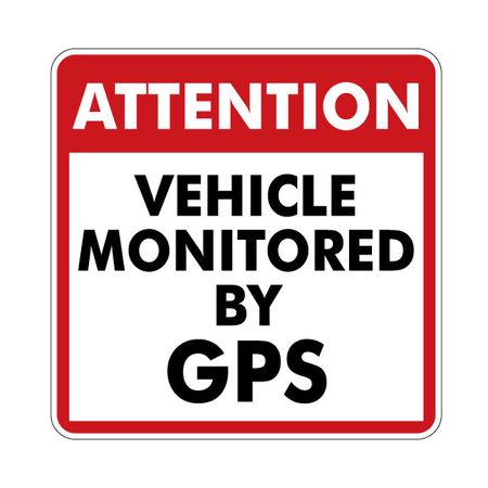This vehicle monitored by GPS magnetic image