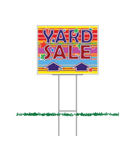 Yard Sale Straight Arrow sign image