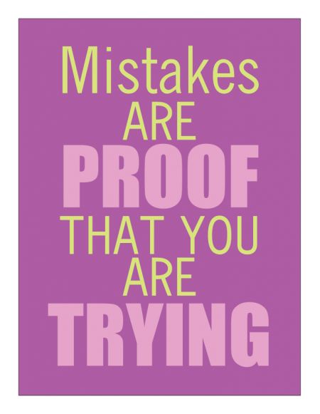 Mistakes are Proof Poster print image