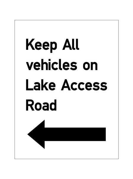 Kiepersol Estates Keep All Vehicles Access Road Sign Image Left