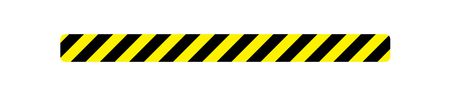 Caution stripe magnetic image 3x36