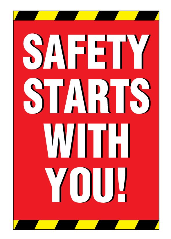 Buy our "Safety Starts With You" thin plastic sign from Signs World Wide