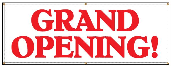 Grand Opening Banner-Red