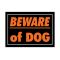 Beware of Dog plastic sign image