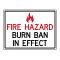 Burn Ban sign image