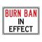 Burn Ban sign image