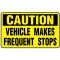 Caution Vehicle Makes Frequent Stops magnetic image