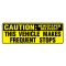 Caution Frequent Stops Newspaper delivery magnetic image