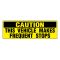 Caution Frequent Stops decal image