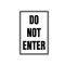 Do Not Enter sign image