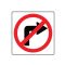 No Right Turn symbol sign image