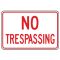 No Trespassing sign image