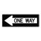 One Way Left Arrow sign image