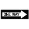 One Way Right Arrow symbol sign image