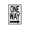 One Way Right arrow sign image