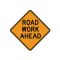 Road Work Ahead sign image