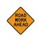 Road Work Ahead sign image