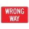 Wrong Way sign image