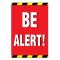 BE ALERT sign image