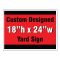 Custom design yard sign image