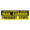 Rural Mail Caution Frequent Stops decal image