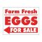 Farm Fresh Eggs Left arrow sign image