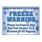 Freeze Warning 2 sign image