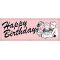 Happy Birthday Pink Retro banner image