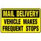 Mail Delivery Vehicle Makes Frequent Stops magnetic image