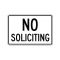 No Soliciting sign image