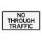 No Through Traffic sign image