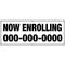 NOW ENROLLING With Custom Phone Number banner image