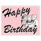 Pink Happy Birthday sign image