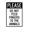 Please Do Not Feed Animals sign image