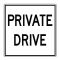 Private Drive sign image