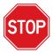 Plastic stop sign image