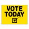 Vote Today check mark sign image