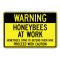 Warning Bees At Work sign image