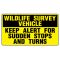 Widlife Survey sign image