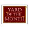 Maroon Yard of the Month sign image