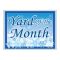 Yard of the Month snowflakes sign image