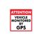 This vehicle monitored by GPS decal image