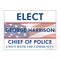 Elect George Harrison single yard sign image