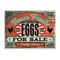 Farm Fresh Organic Eggs Wood Grain 18" x 24" sign image